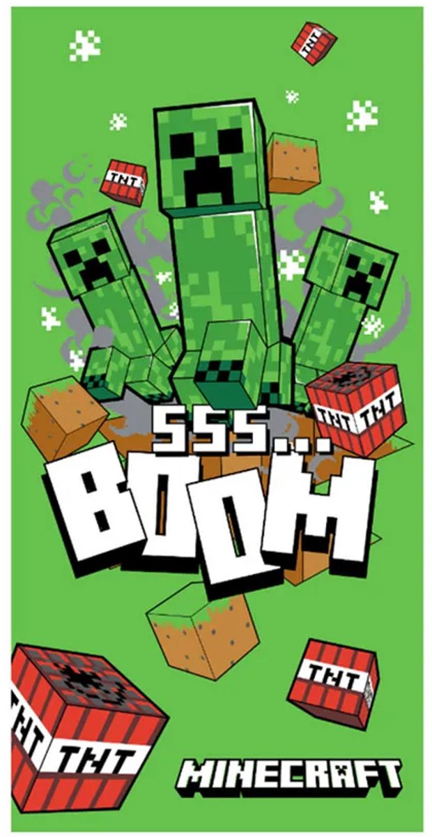 Portasciugamani Minecraft 70 x 140 cm - cotone
