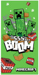 Minecraft handdoek boom 70 x 140 cm - katoen