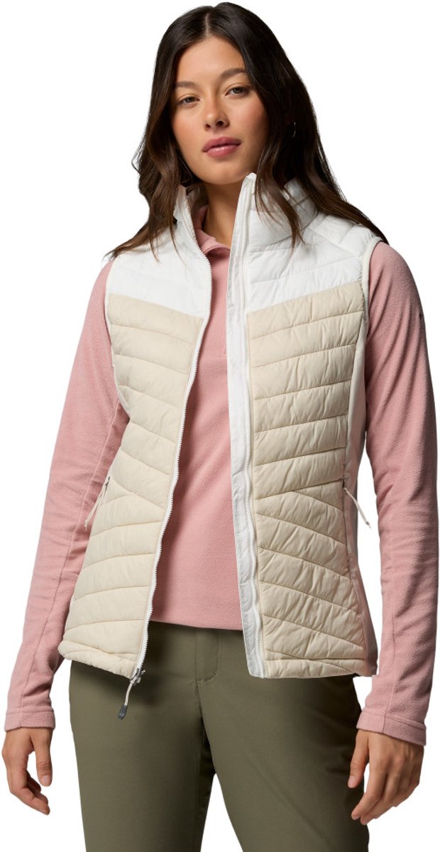 Gilet ibrido da donna Columbia Powder Pass™ III, gilet ibrido - pietra scura, sale marino