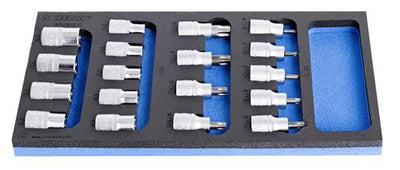 Unior inlay dopsleutel-schroevendraaierset 964 16sos