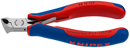 Knipex elektronica-voorsnijtang met schuine kop met meer-componentengrepen 120 mm - 6212120
