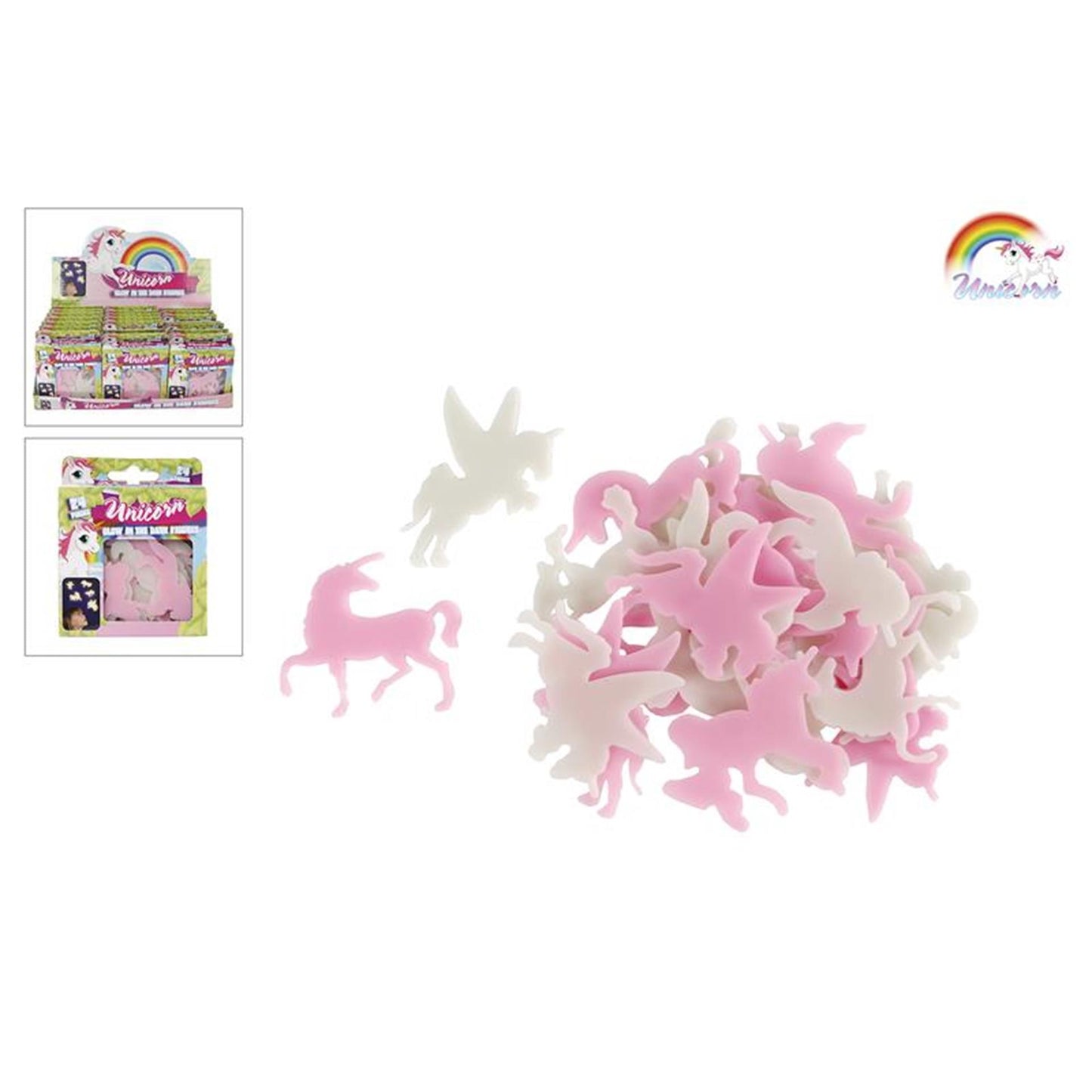 Bongers juguetes unicornio brillo en la oscuridad eenhoorns