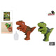 Dinoworld Dinosaur con luce a vapore e suono, 17 cm