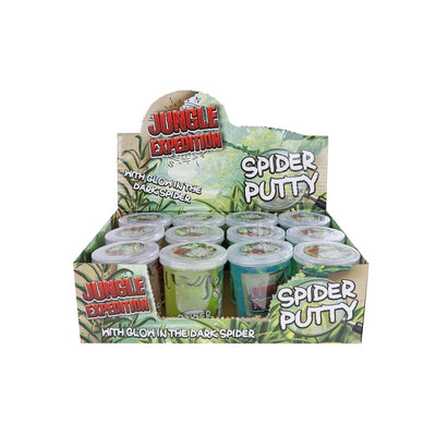 Jungle expedition putty 115gram met spin glow in dark 7,5cm