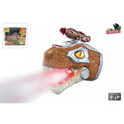 Dinoworld dinosaurus handpop met stoom licht en geluid 17cm - afbeelding 1