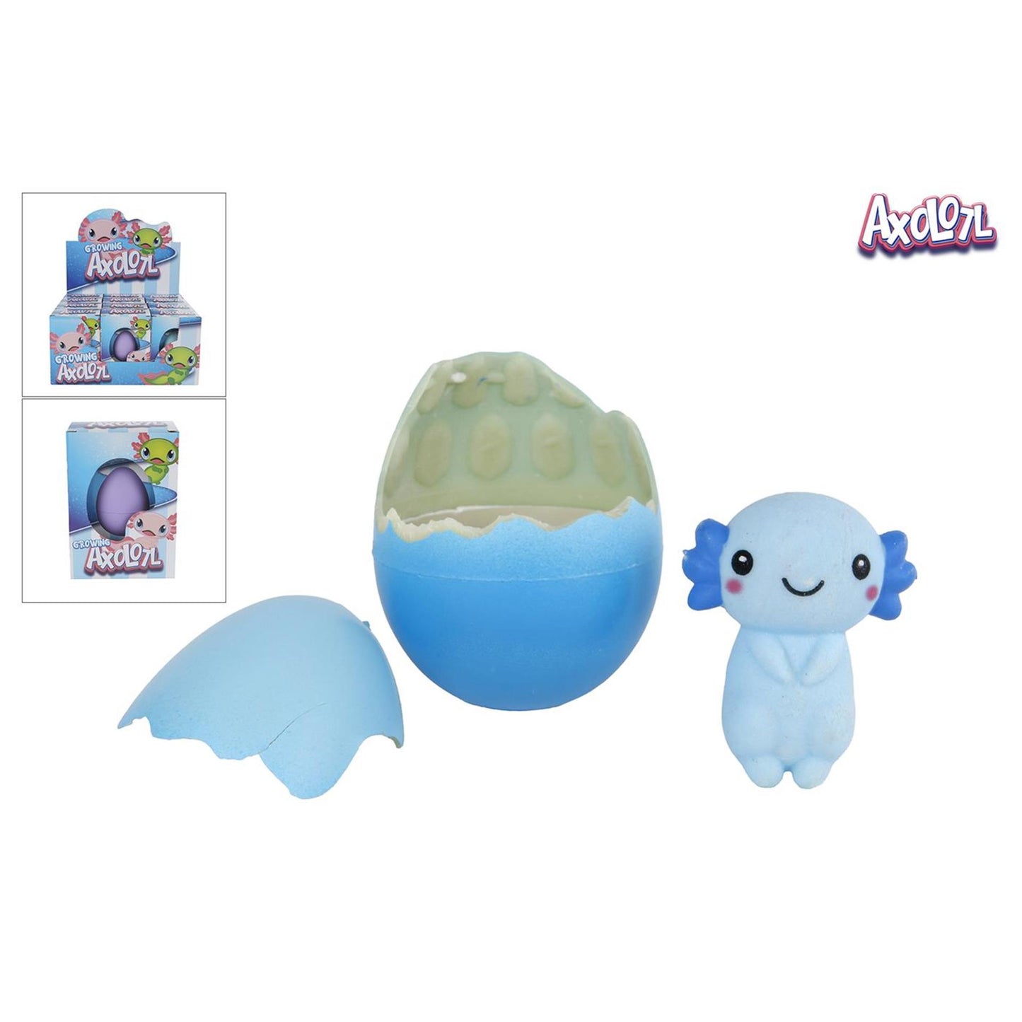 Egg di crescita con axolotl, 6 cm