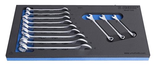 Juego de llaves combinadas incrustadas Unior 964 2fsos