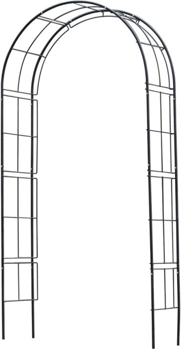 Nature Nature Garden Arch 229x38x113 CM Metal Black
