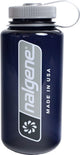 Nalgene - botella de boca ancha - 1000 ml - botella para beber - botella de agua - libre de bpa - a prueba de fugas - logotipo grande vertical - sustentar