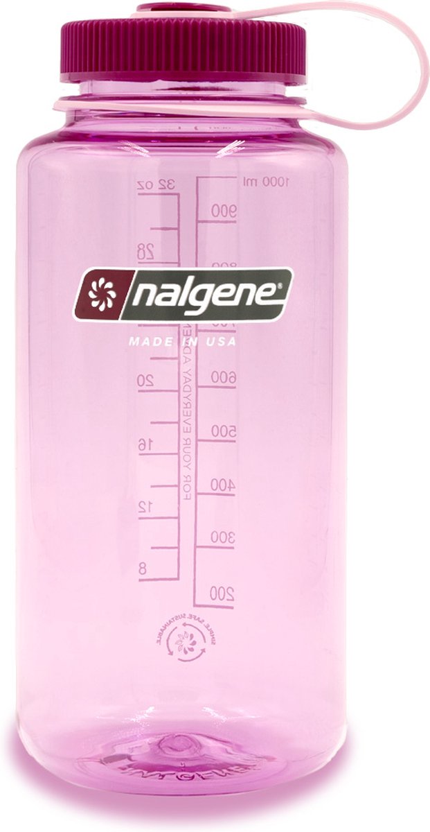 Nalgene - botella de boca ancha - botella para beber - botella de agua - a prueba de fugas - 1000ml - libre de bpa - sustentar - cosmo