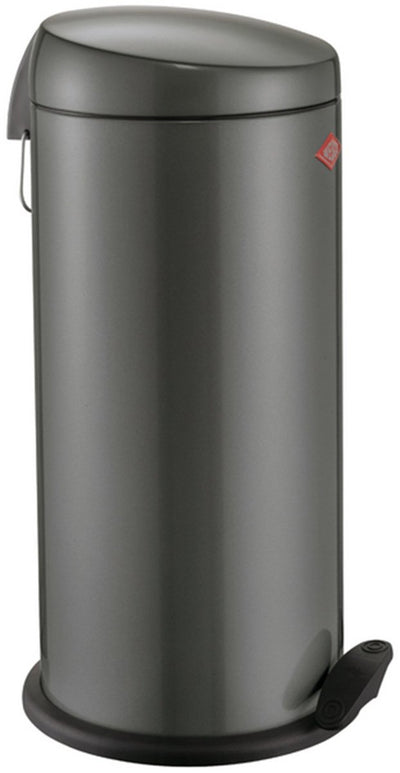 Wesco Capboy Maxi Pattumiera | pattumiera a pedale | 22 litri | metallo - grafite opaca | cestino per rifiuti - prodotto in Germania