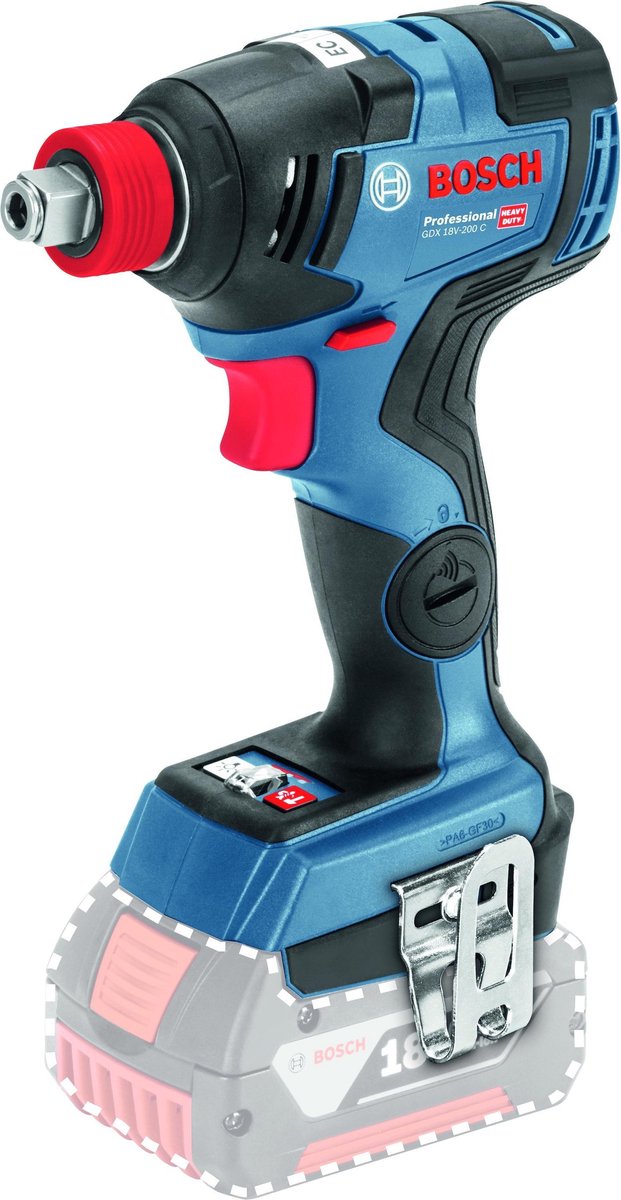 Bosch gdx 18 v-200 c solo 18v li-ion accu slagmoersleutel slagschroevendraaier body - koolborstelloos