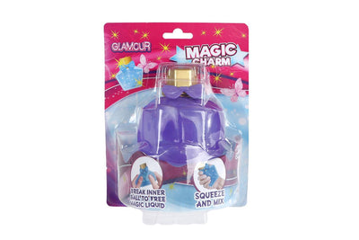 Glamor squeeze perfume bottle with charms