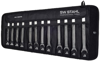 SW STAHL RING RACHET LLAVE SET 8-19 mm 12-tlg.