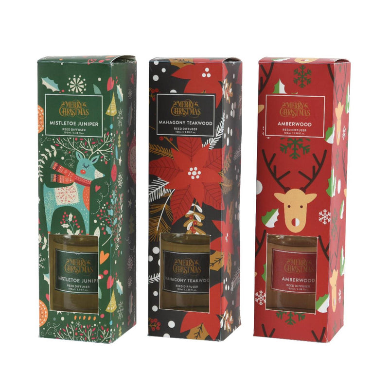 Set de aromas navideños Decoris con varillas aromáticas 5,5x20cm
