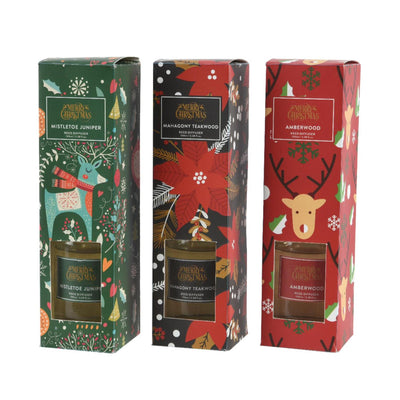 Set de aromas navideños Decoris con varillas aromáticas 5,5x20cm