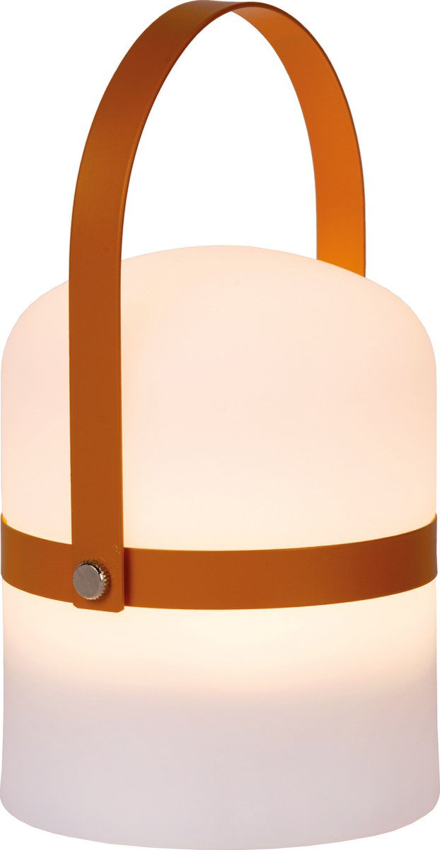 Lucide little joe - lámpara de mesa recargable para interior y exterior - batería recargable - ø 10 cm - LED regulable - 1x0,3W 3000K - IP44 - marrón