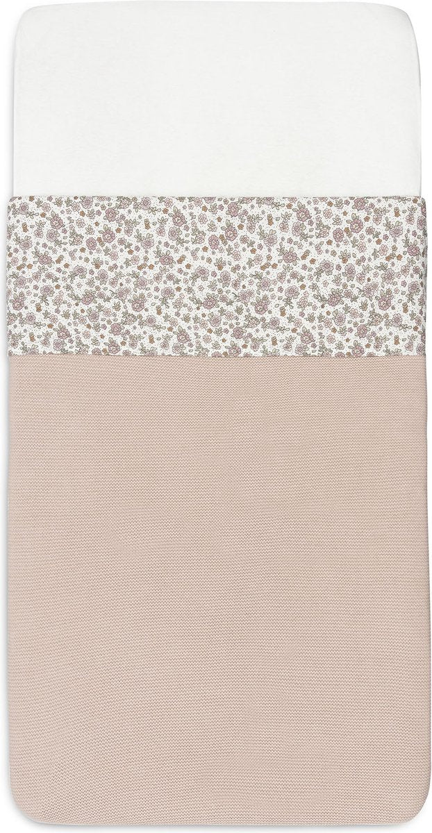 Sábana para cuna Jollein 120x150cm flores retro