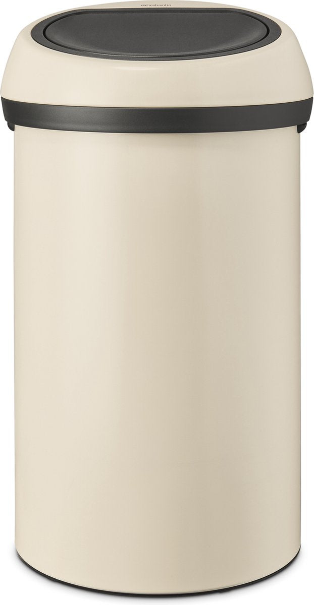 Brabantia touch bin prullenbak - 60 liter - soft beige