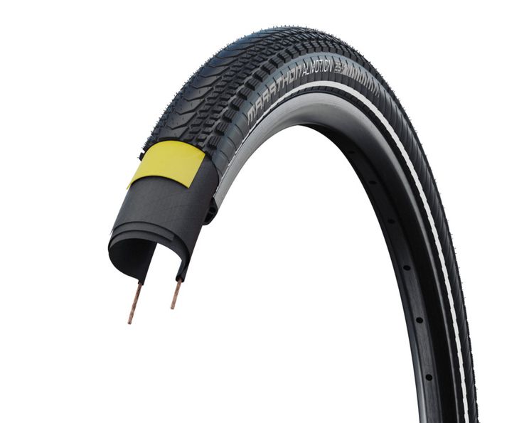 Banda plegable Schwalbe Marathon Almotion V-Guard 28 x 2.15 55-622 mm-negro con reflexión