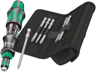 Wera kraftform kompakt 20 tool finder 2 met etui bitset (zwart groen, 13-delig)