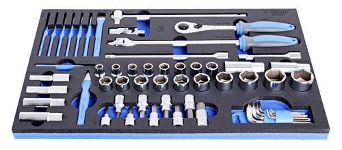 Juego de llaves de vaso embutidas Unior 964 50sos