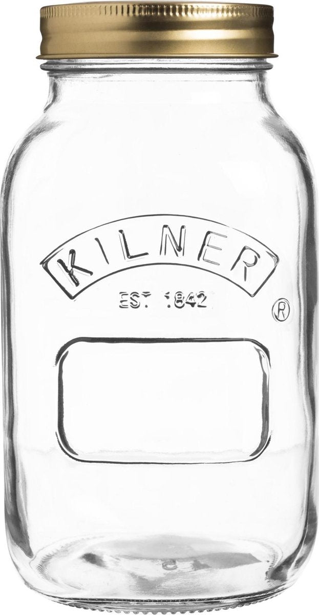 Barattolo per conserva Kilner con coperchio a vite - ø 9,5 cm 1 litro