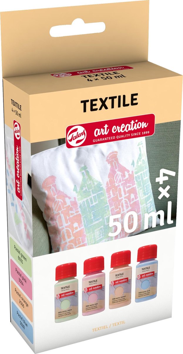 Talens Art Creation Textile Paint Pastel 4x50ml