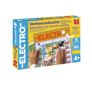 Gioco di educazione al traffico elettrico