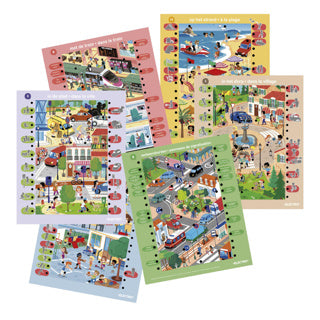 Gioco di educazione al traffico elettrico
