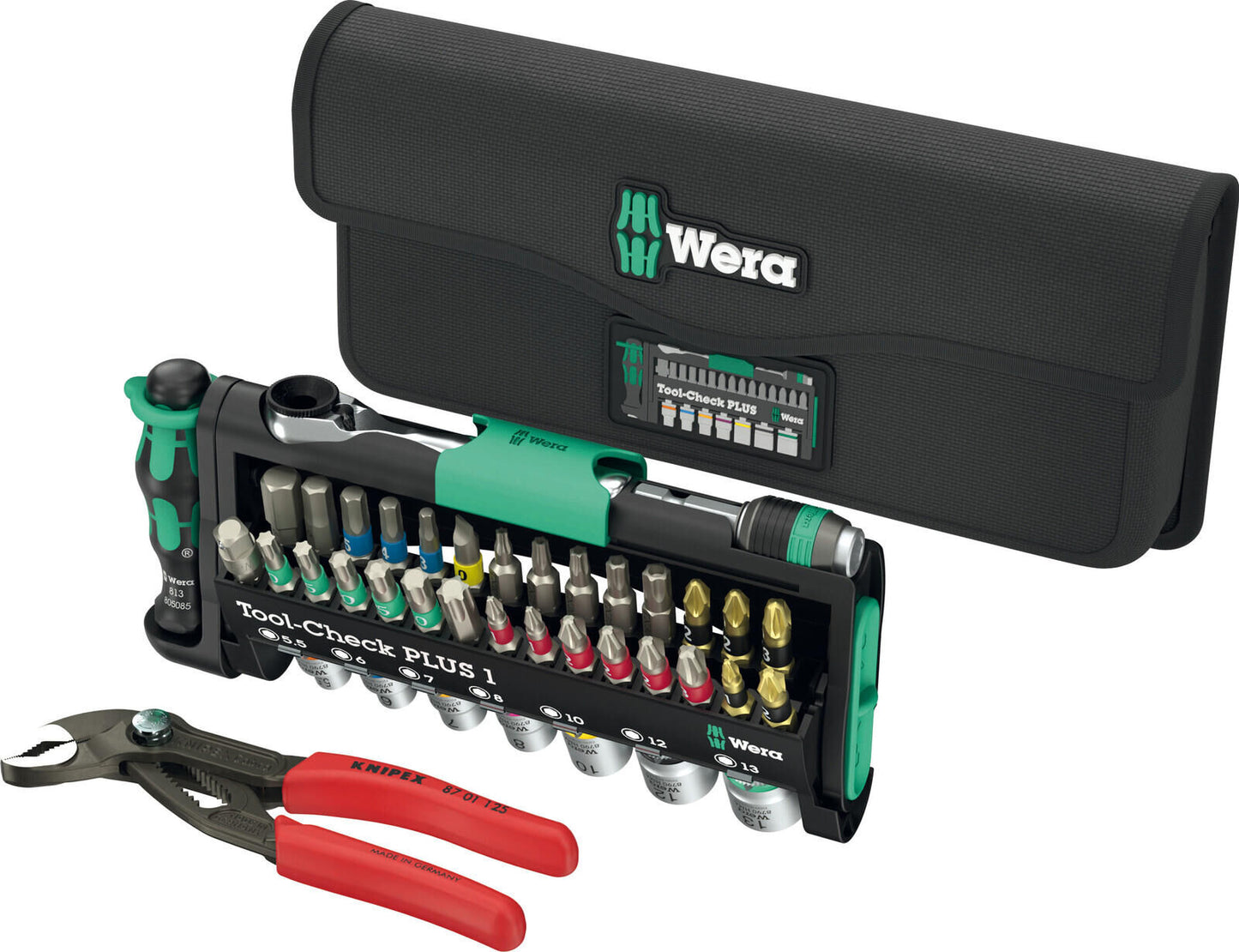 Juego de herramientas Wera combinado con control de herramientas 1 . tornillos.set herramienta-check combi 1