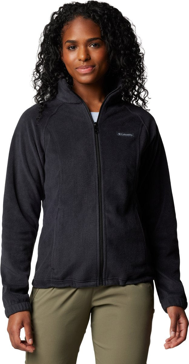 Columbia jersey de exterior para mujer benton springs™ con cremallera completa - negro