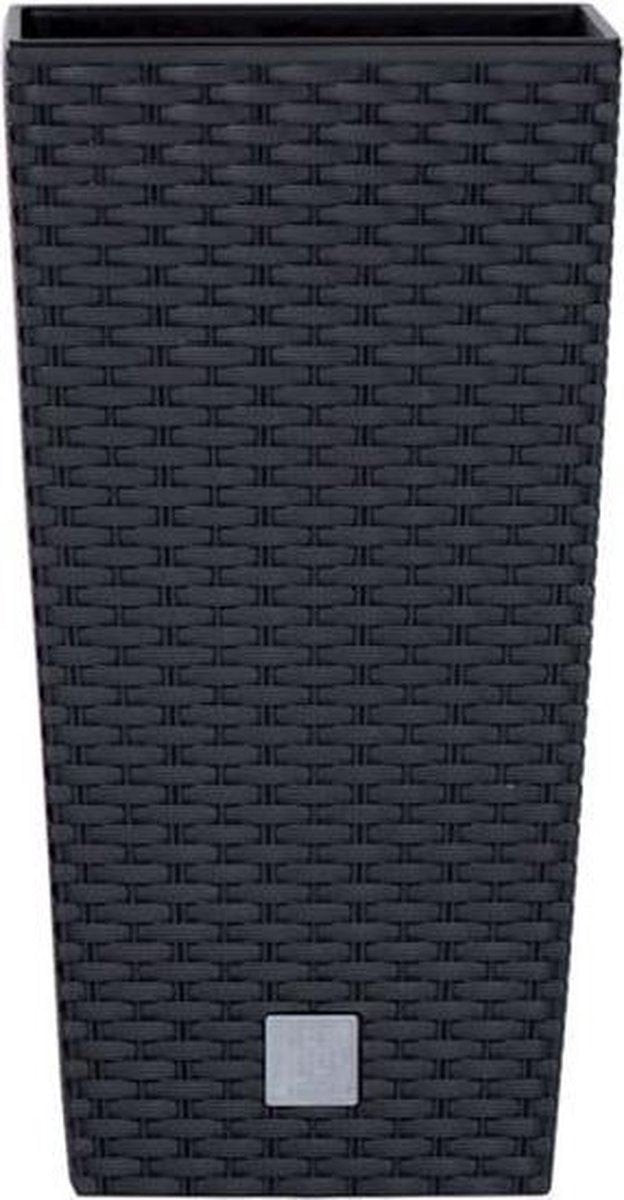 Prosperplast - macetero con inserto cuadrado drts265-s433 - antracita