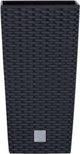 Prosperplast - macetero con inserto cuadrado drts265-s433 - antracita