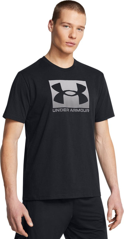 Maglia sportiva da uomo Under Armour UA M Boxed Sports Updated SS-BLK - Nera - Grafite