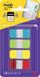 Post-it index strong, ft 15,8 x 38,1 mm, blister met 4 kleuren, 10 tabs per kleur