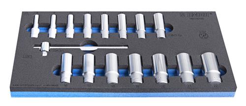 Juego de llaves de vaso embutidas Unior 3 8 964 56sos