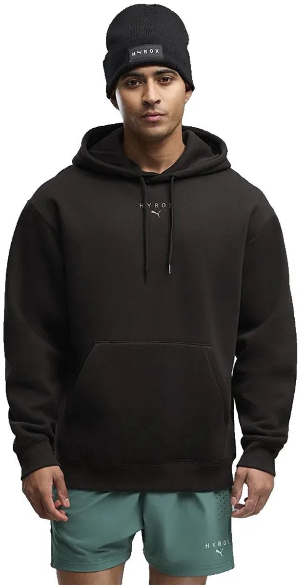 Felpa con cappuccio Puma x hyrox heavyweight nera l uomo