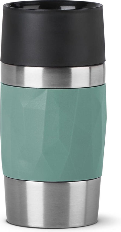 Tefal compact n2160310 travel mug - thermos bottle - 300 ml - green - leak-proof - suitable for hot and cold drinks