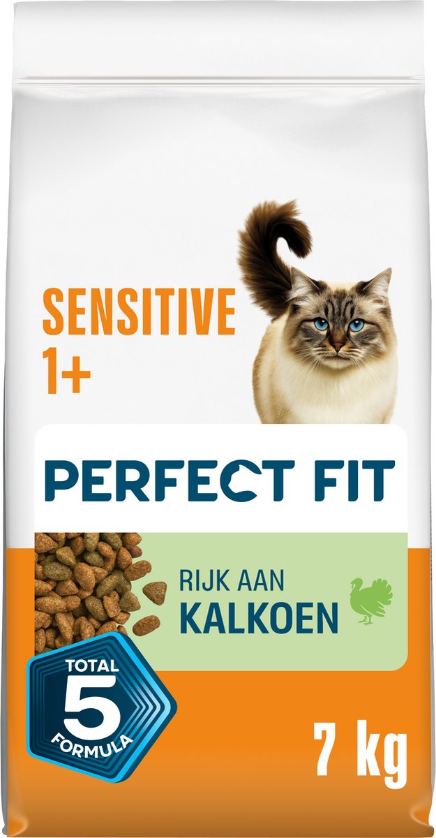 Perfect fit kattenbrokken - sensitive adult - kalkoen - 7kg