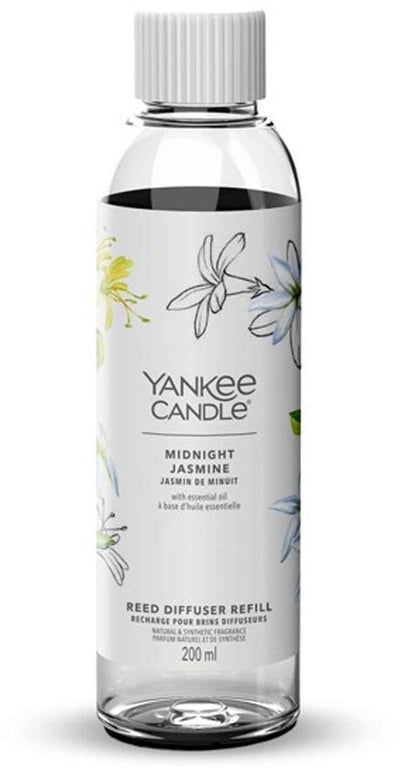 Yankee candle - ricarica per bastoncini profumati 200 ml - gelsomino di mezzanotte