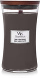 Vela perfumada grande Woodwick Hourglass - madera flotante de arena - 130 horas de combustión