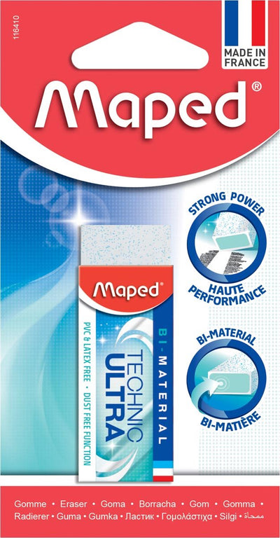 Maped office maped eraser technic ultra | white | blister with 1 piece