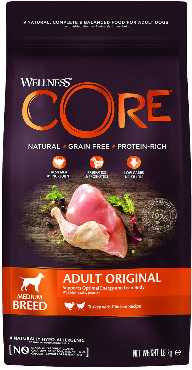 Wellness Core Original - Tacchino con Pollo - Contenuto - 1,8 kg