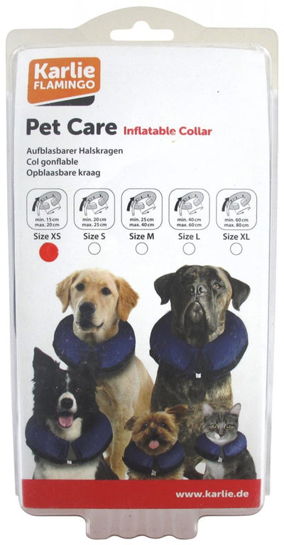 Collar de flamenco gofi - collar protector suave y ajustable - tamaño xs (16 x 14,5 x 7,5 cm) - ideal para chihuahua, pinscher miniatura, pomerania, maltés y yorkshire terrier