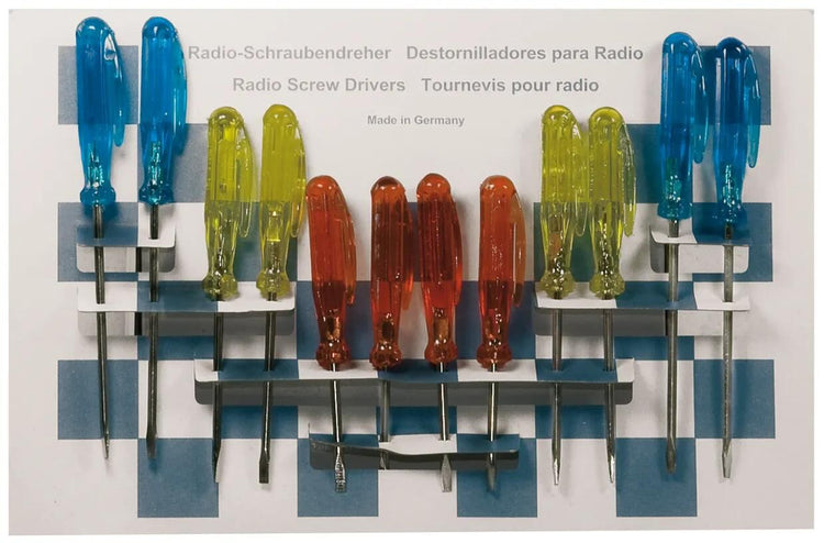 Sw stahl schroevendraaier set mini radio-schraubendr.sort. 12 pcs. on card