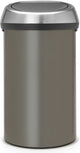 Brabantia touch bin prullenbak - 60 liter - platinum matt steel fingerprint proof deksel