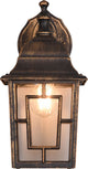 Trio volturno - wandlamp - antieke roest - excl. 1x e27 4w - buitenverlichting - ip23