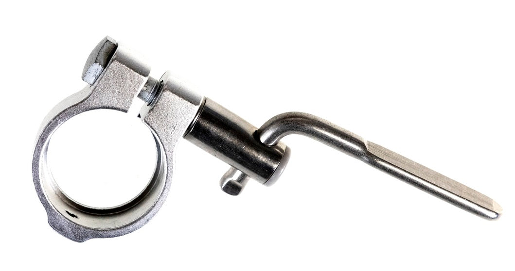 Gazelle Selta morsetto con vite di fissazione e leva da 35 mm in argento