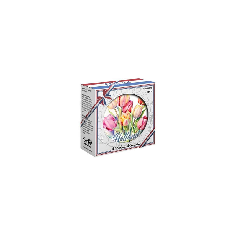 Sottobicchieri tulipano ø10,3cm set da 4 pezzi
